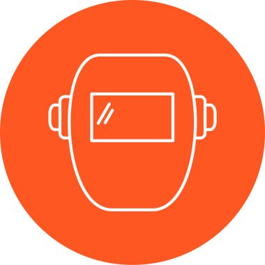 vektör maskesi simgesi çizimi