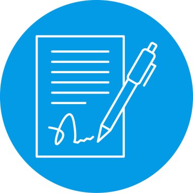 Belge simgesinin vektör illüstrasyonu