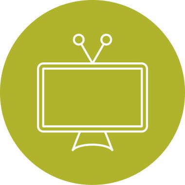 vektör lcd simgesi illüstrasyonu