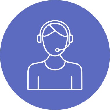 Çağrı merkezi ikon vektör illüstrasyonu