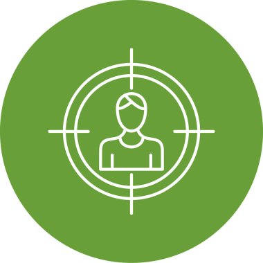 hedef simge vektör illüstrasyonu