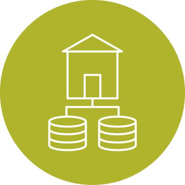 Bir evin vektör illüstrasyonu