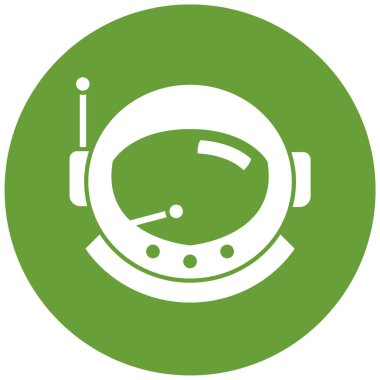 Astronot. Web simgesi basit illüstrasyon