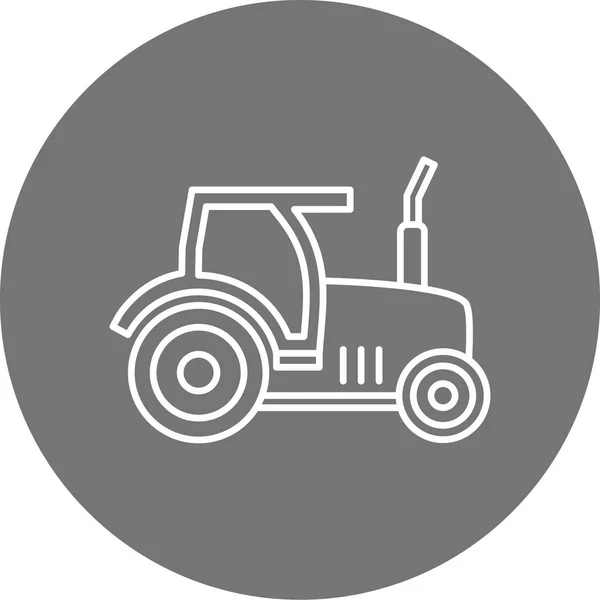 Ilustración Vector Gráfico Del Icono Del Tractor — Vector de stock