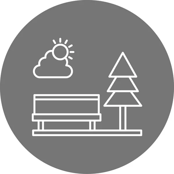 Vector Illustration Tree Icon — Stock Vector