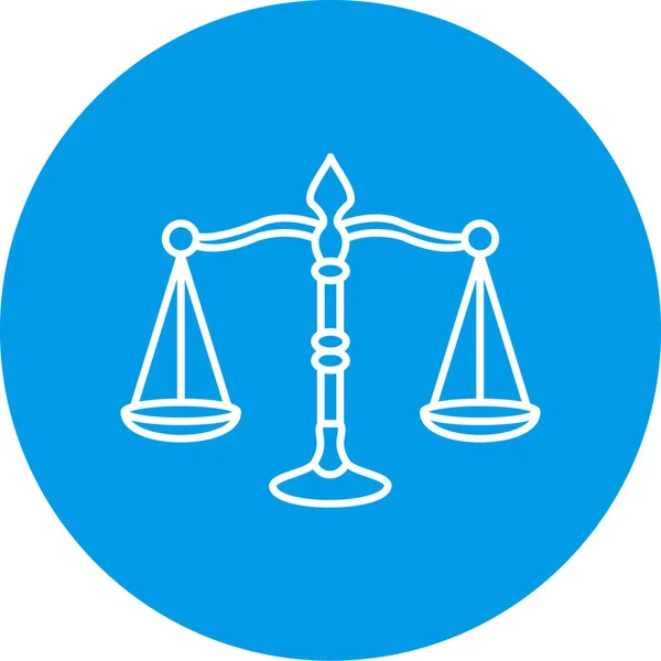 Векторна Ілюстрація Сучасної Ікони Справедливості — стоковий вектор
