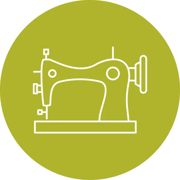 Naaimachine Pictogram Vector Illustratie — Stockvector