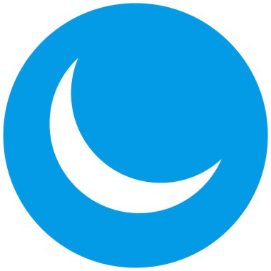 Ay ikonu vektör illüstrasyonu