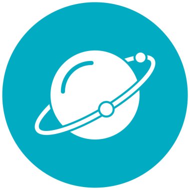 Uzay gezegeni. Basit resimleme 