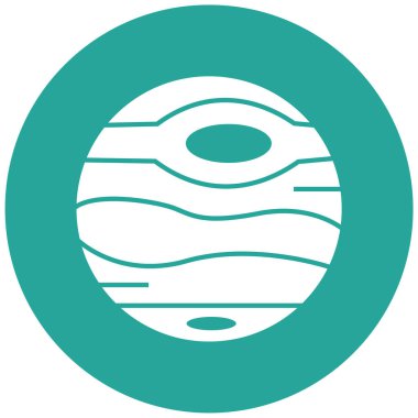 Uzay gezegeni. Basit resimleme 