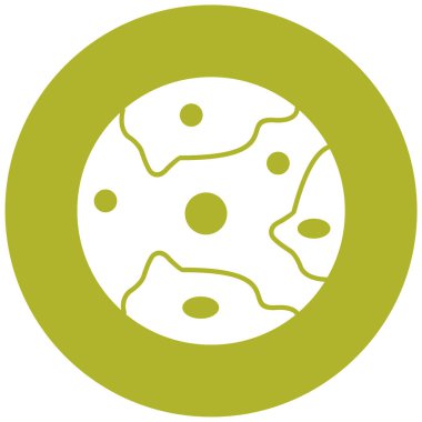 Gezegen. Web simgesi basit illüstrasyon