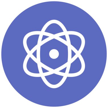 atom. Web simgesi basit illüstrasyon