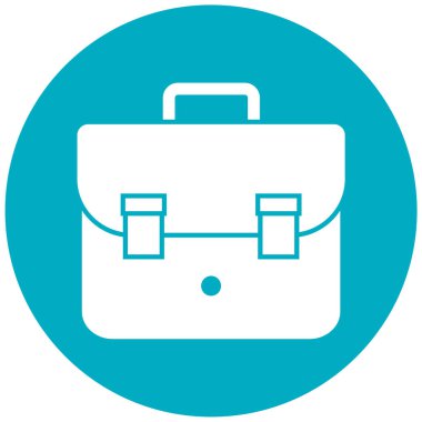 Çanta. Web simgesi basit illüstrasyon