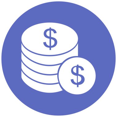 Dolar sikkeleri. Basit tasarım