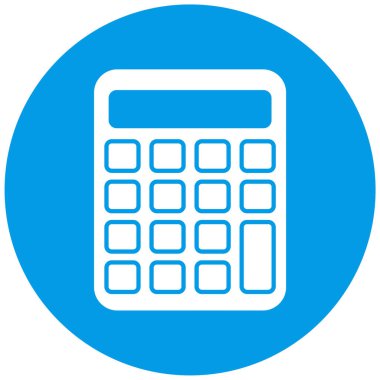 Hesap makinesi. Web simgesi basit illüstrasyon