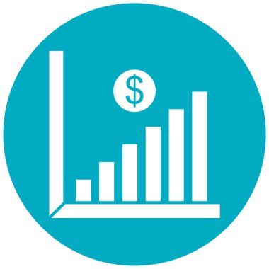 iş grafiği simgesi, vektör illüstrasyonu