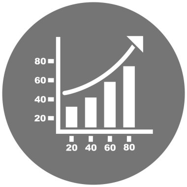 bar çizelgesi simgesi, vektör illüstrasyonu