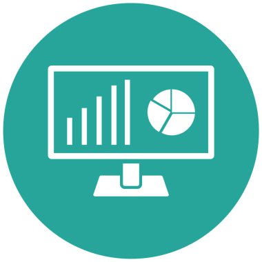 iş grafiği simgesi, vektör illüstrasyonu