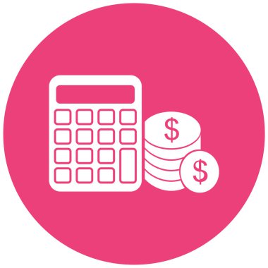 Para için. Web simgesi basit illüstrasyon