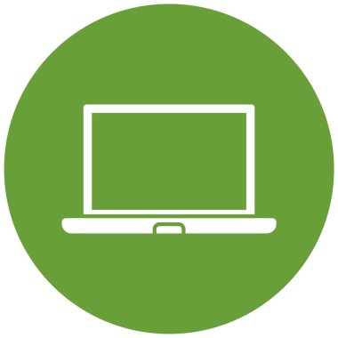 Bilgisayar. Web simgesi basit illüstrasyon