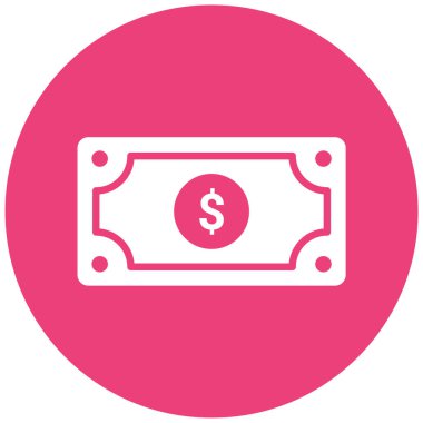 Dolar. Web simgesi basit illüstrasyon