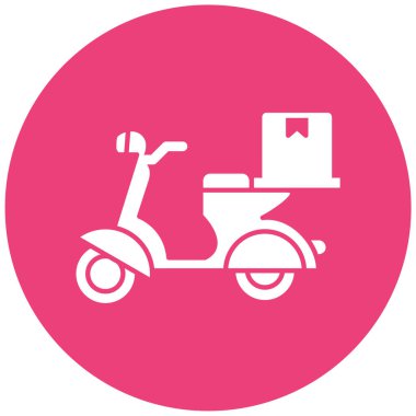 Teslimat. Web simgesi basit illüstrasyon