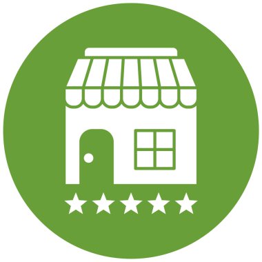 Dükkan. Web simgesi basit illüstrasyon