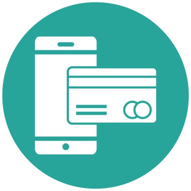 Kredi kartıyla. Basit resimleme