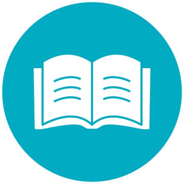 Kitap. Web simgesi basit illüstrasyon