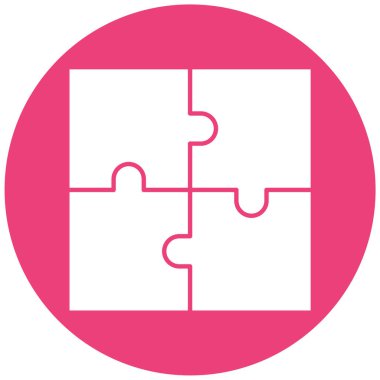 Bulmaca simgesi vektör çizimi