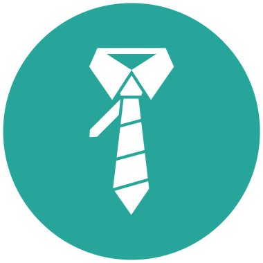 Kravat. Web simgesi basit illüstrasyon