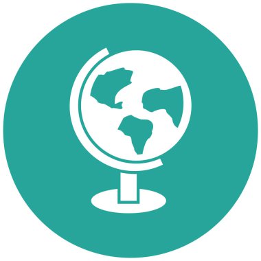 Küre. Web simgesi basit illüstrasyon