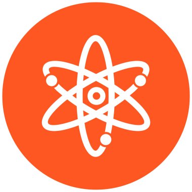 atom. Web simgesi basit illüstrasyon