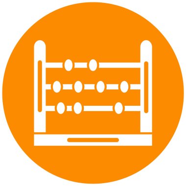 Abaküs. Web simgesi basit illüstrasyon