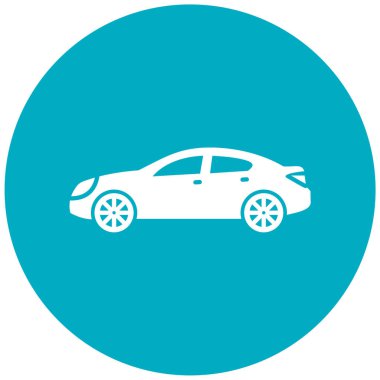 - Araba. Web simgesi basit illüstrasyon