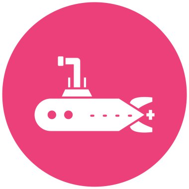 Denizaltı. Web simgesi basit illüstrasyon