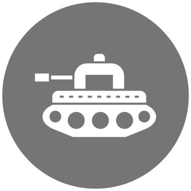 tank. Web simgesi basit illüstrasyon