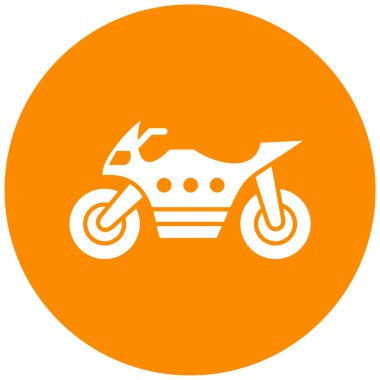 Motorsiklet. Web simgesi basit illüstrasyon