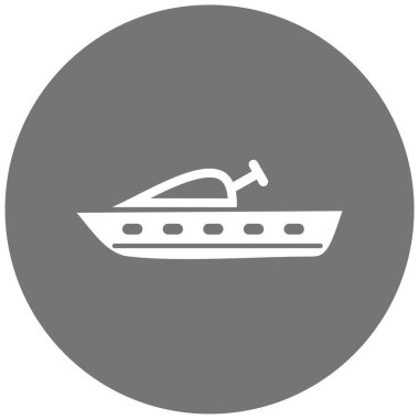 Gemi. Web simgesi basit illüstrasyon