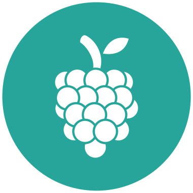 Üzüm. Web simgesi basit illüstrasyon