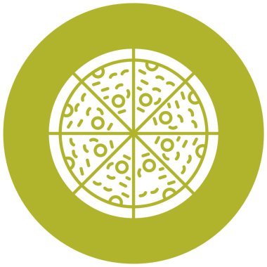 pizza. Web simgesi basit illüstrasyon