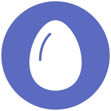 Yumurta. Web simgesi basit illüstrasyon