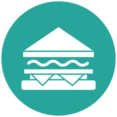 Hamburger. Web simgesi basit tasarım