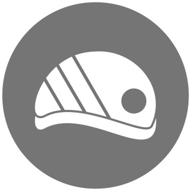 Kask simgesi vektör illüstrasyonu