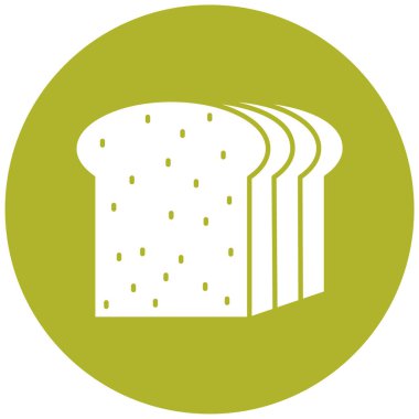 Ekmek. Web simgesi basit illüstrasyon