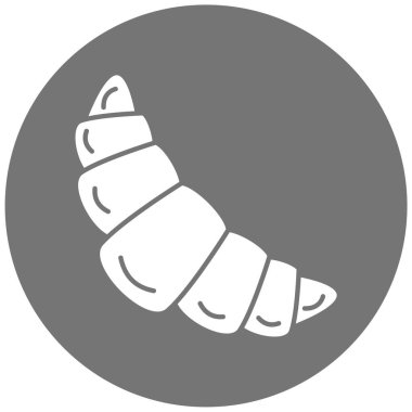 Ay çöreği. Web simgesi basit illüstrasyon