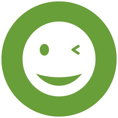 Gülümse. Web simgesi basit illüstrasyon