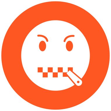 üzgün yüz simgesi, vektör illüstrasyonu