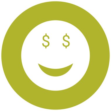 Gülen surat ikonu. vektör illüstrasyonu