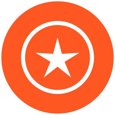 Yıldız. Web simgesi basit illüstrasyon